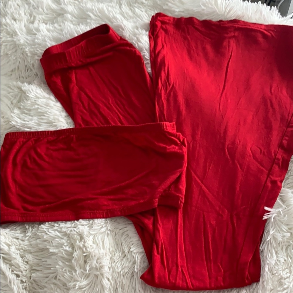 Two piece set bell bottom